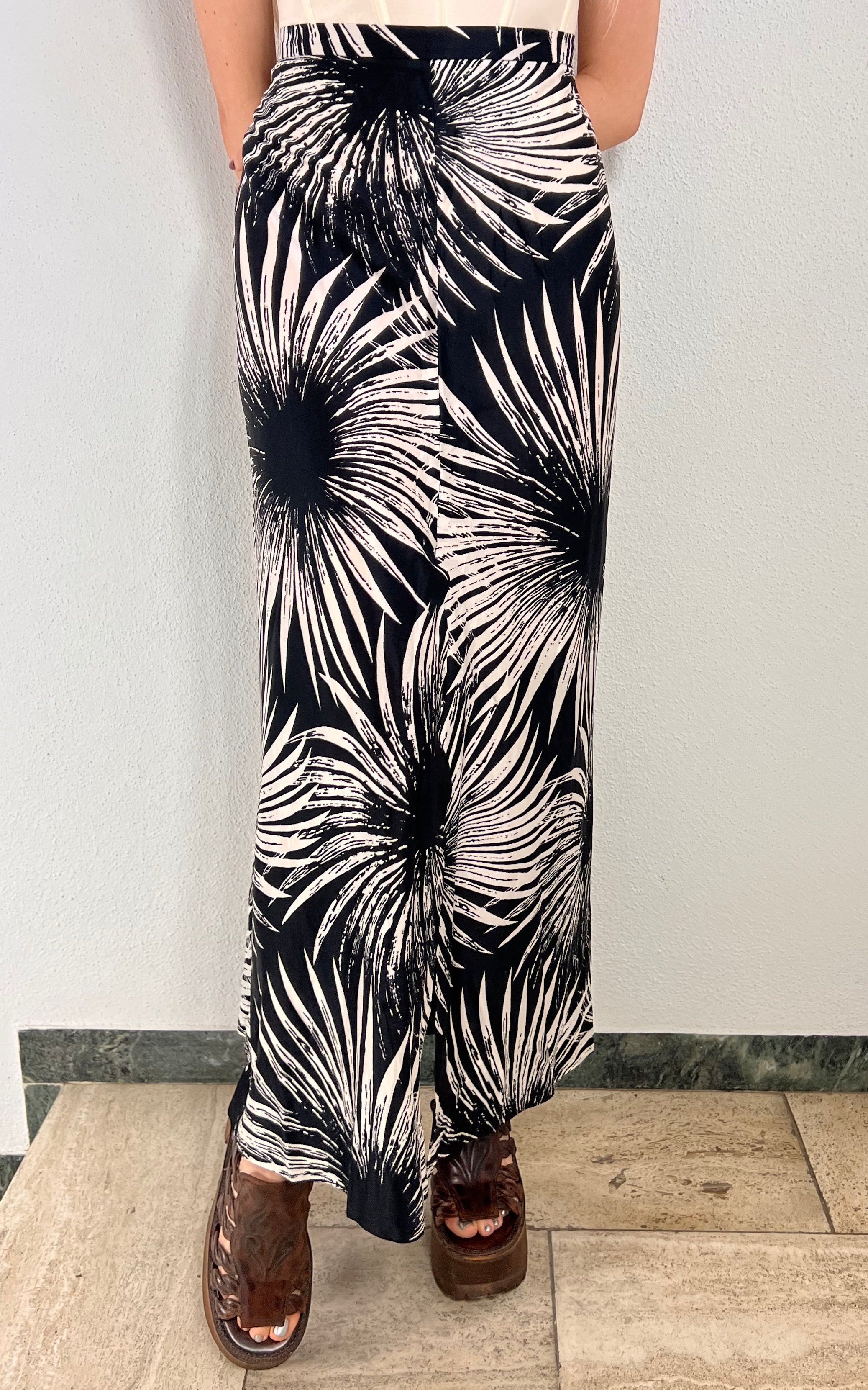 Vintage 70s Sunflower Maxi Skirt
