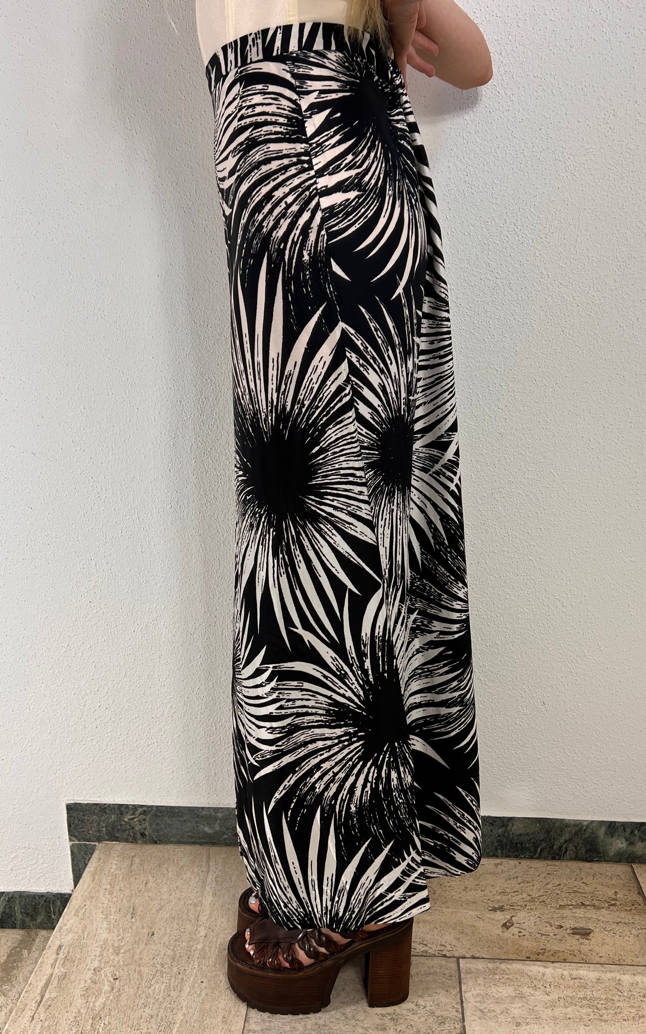 Vintage 70s Sunflower Maxi Skirt