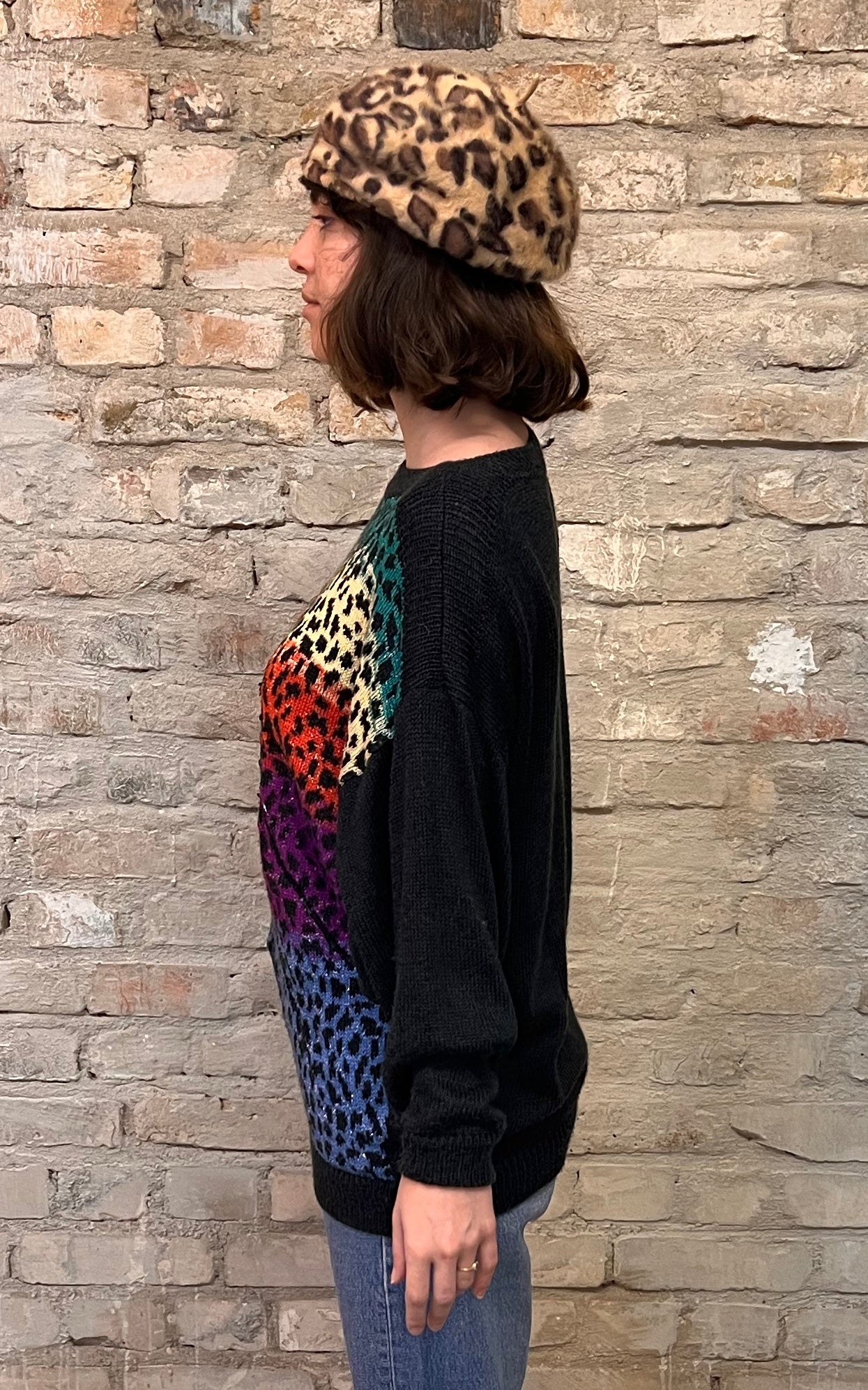 Maglione lavorato a maglia vintage anni '90