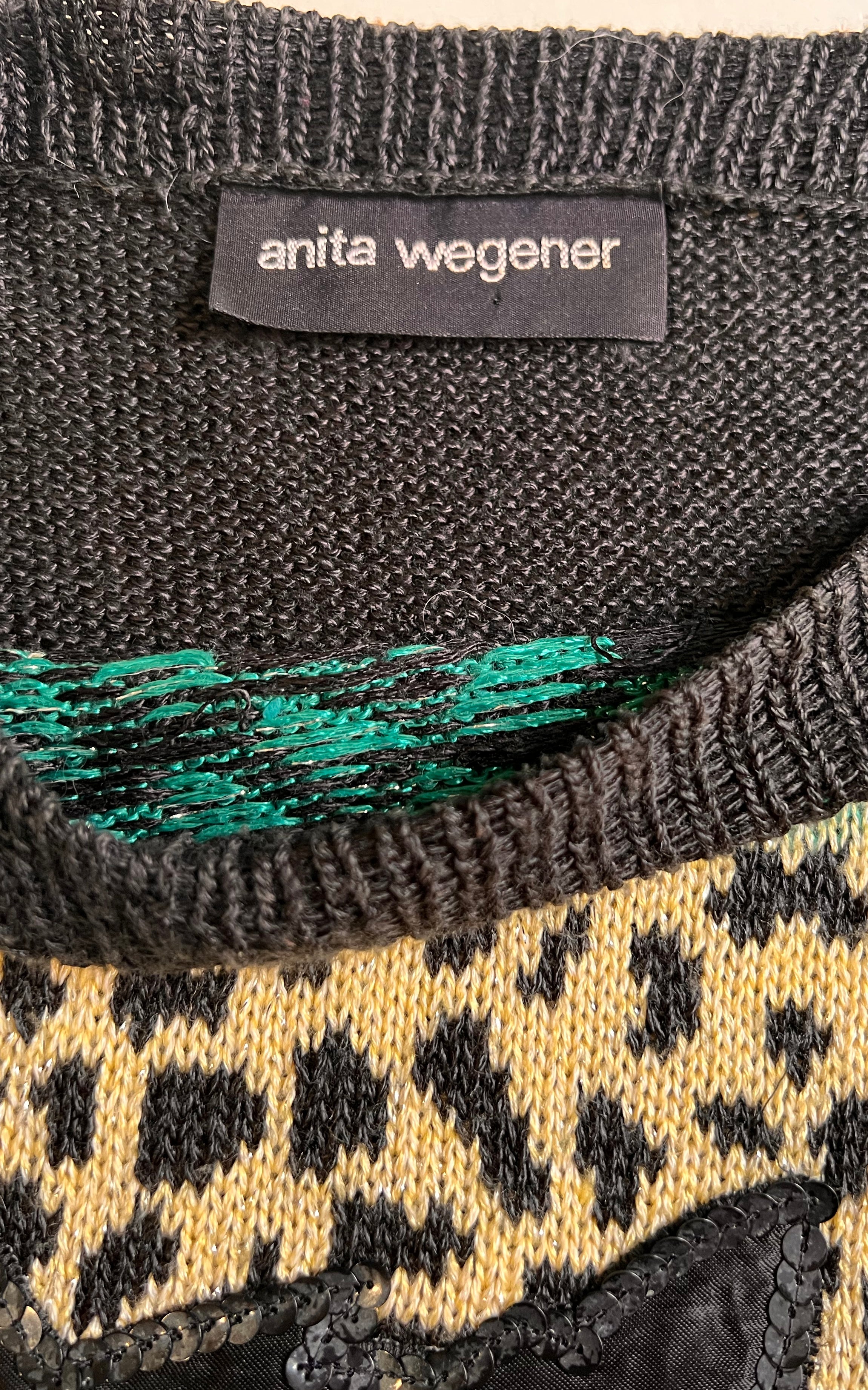Maglione lavorato a maglia vintage anni '90