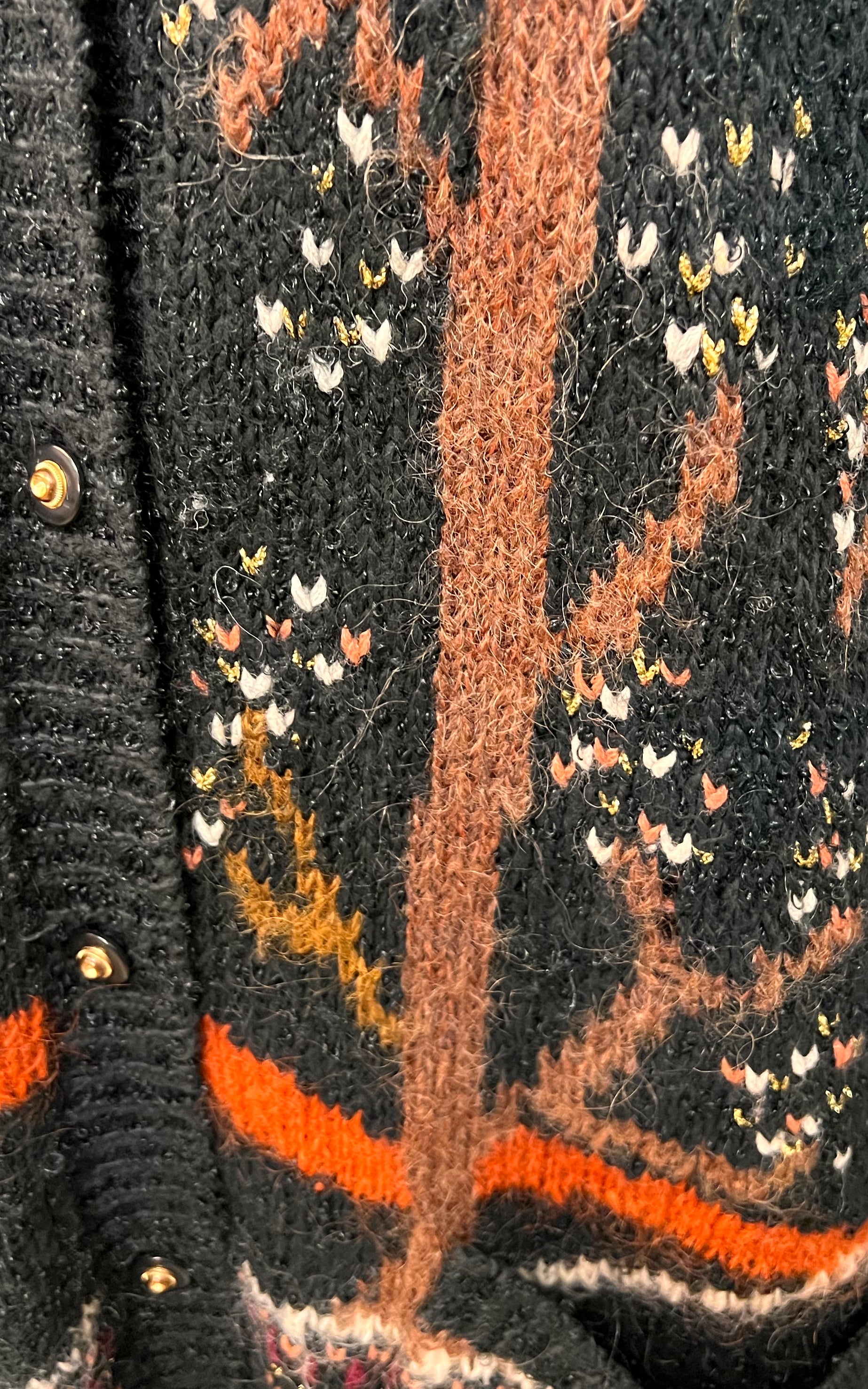 Cardigan in lana vintage da campagna