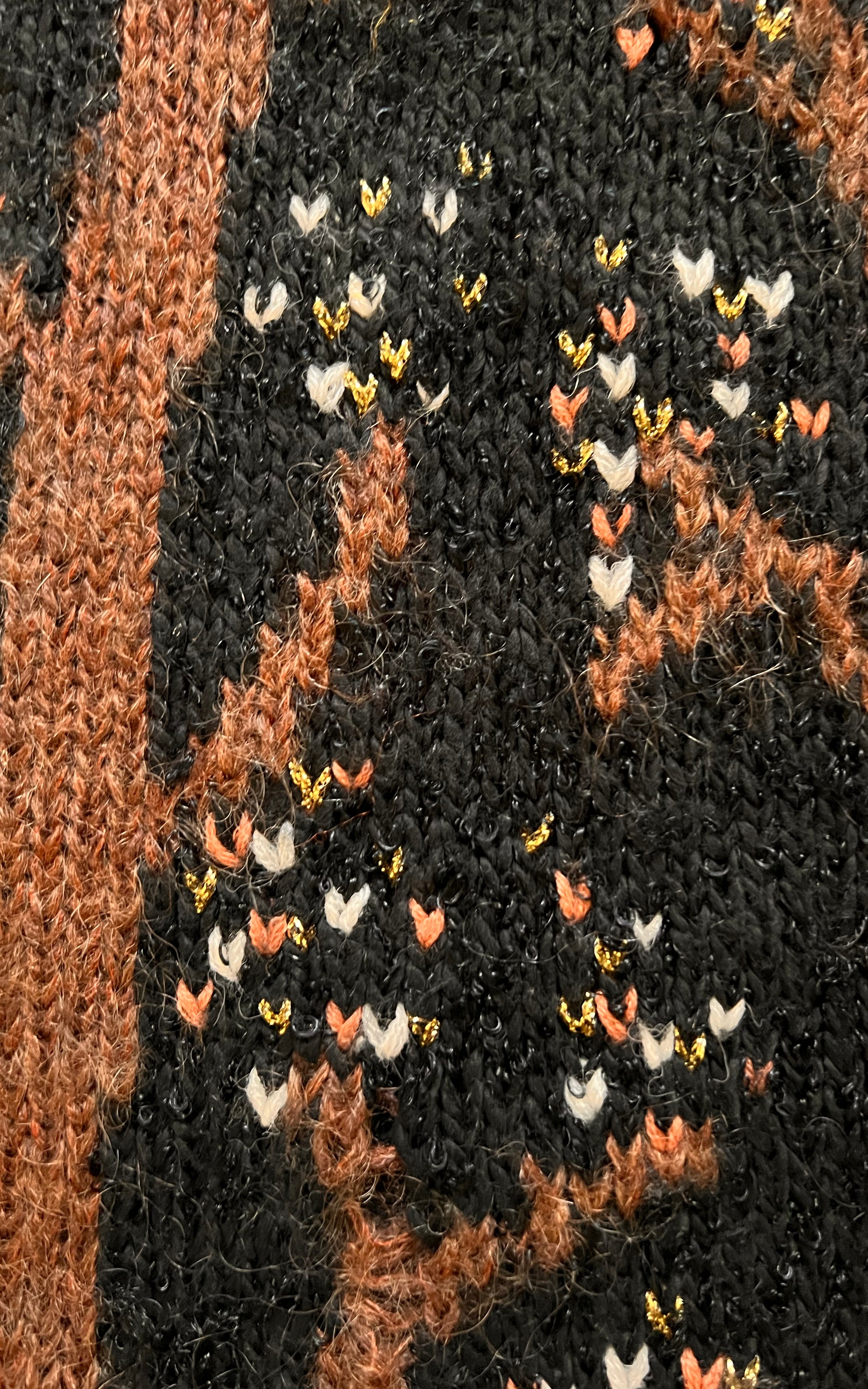 Cardigan in lana vintage da campagna