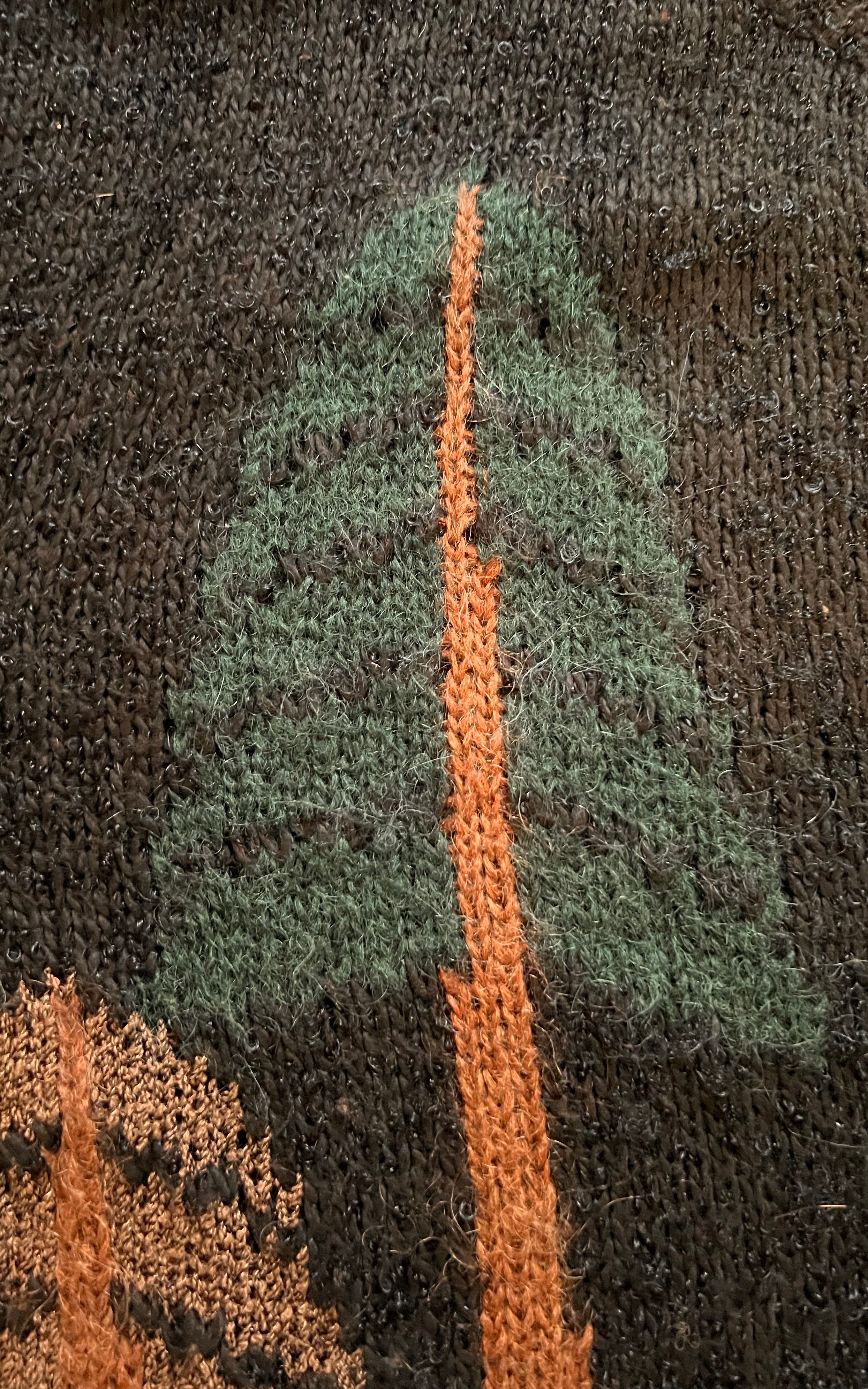 Cardigan in lana vintage da campagna